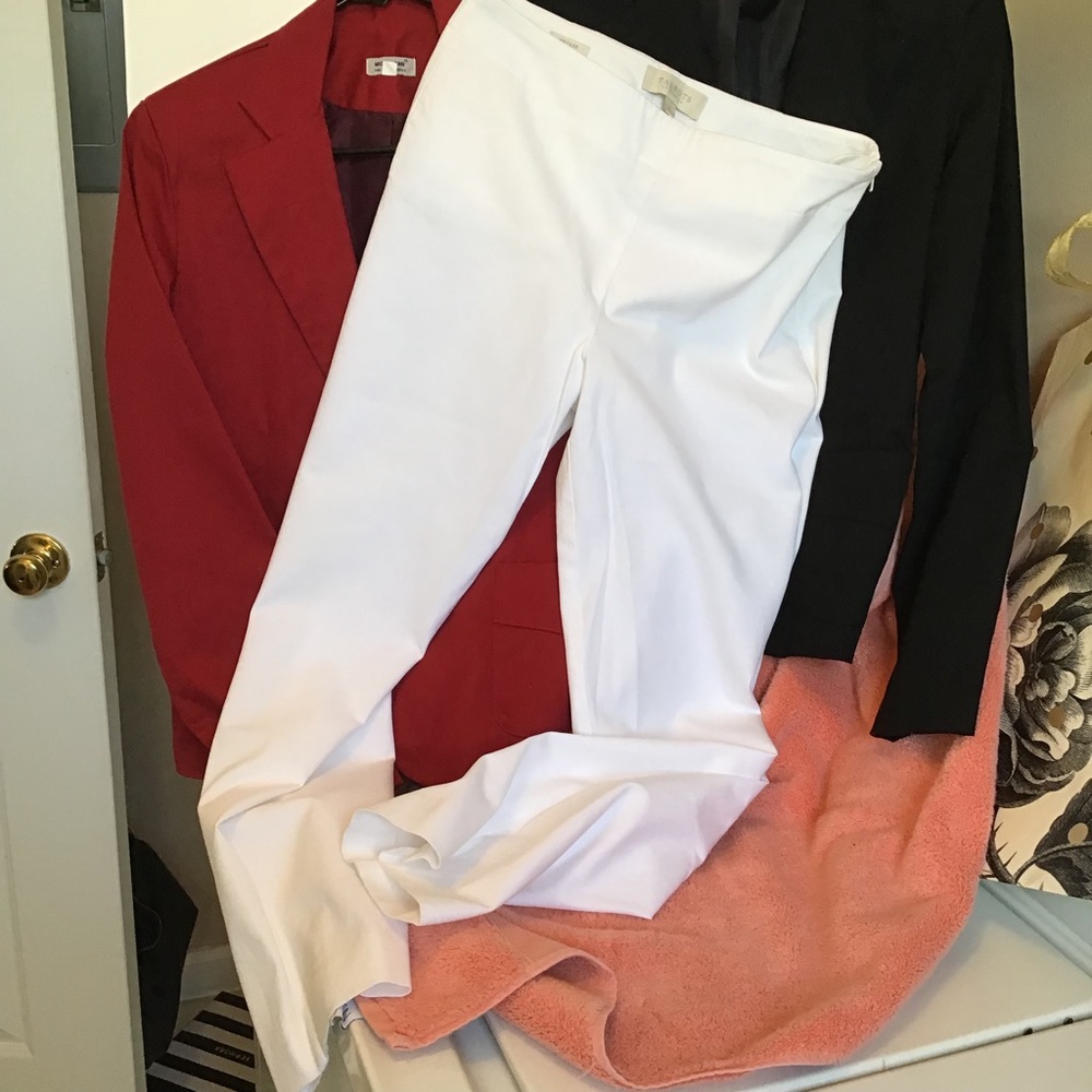White Women Straight Leg Pants
